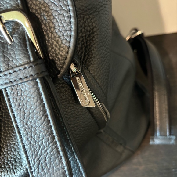 Women’s Ameri Leather Black Leather Backpack Purse - Picture 6 of 11